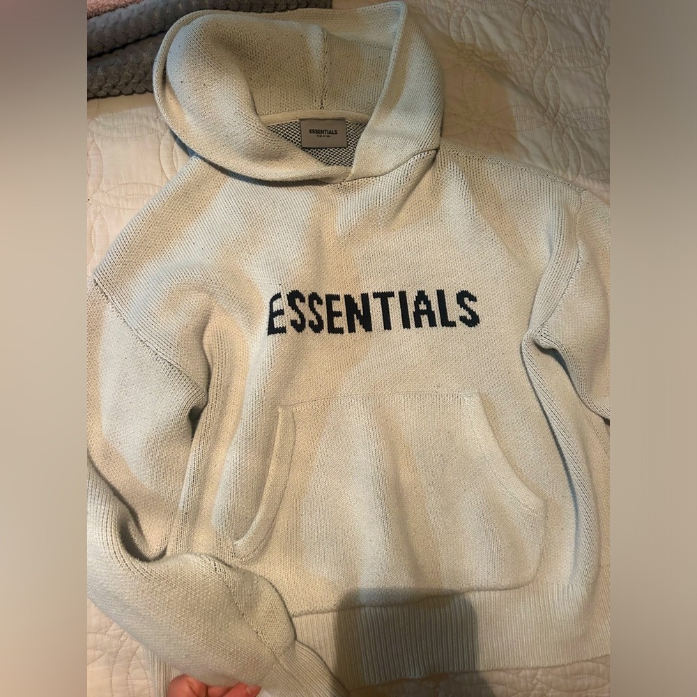 Essentials Cream Sweater Minimalist Design